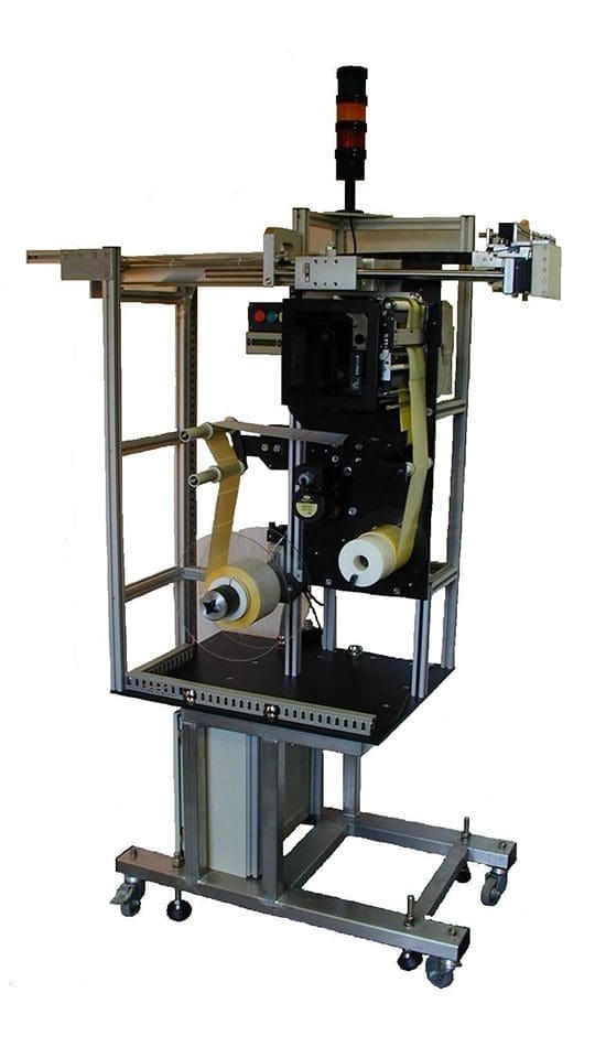 RA-P2 Dual Side Pallet Print Label Applicator Robo Apply Labelling Systems RA-P2 Dual Side Pallet Print Label Applicator Robo Apply Labelling Systems